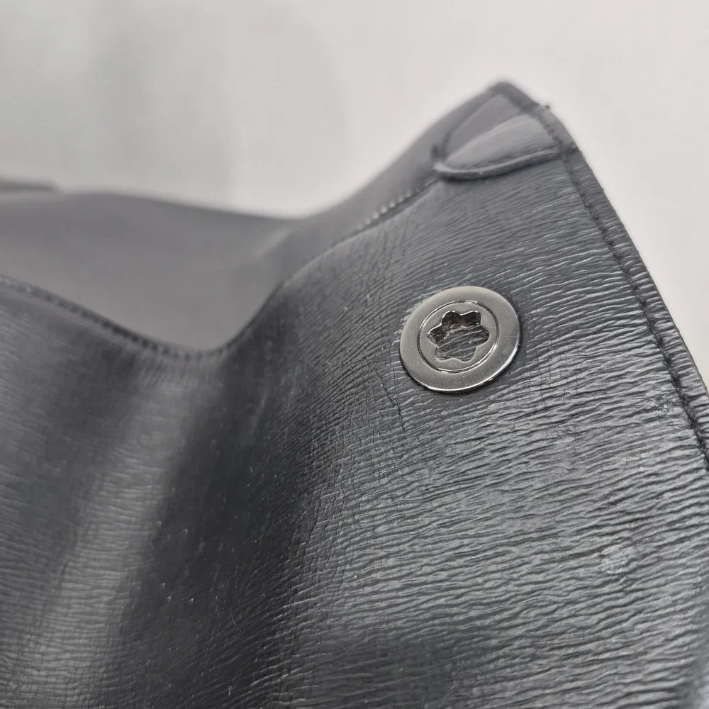 Montblanc Black Leather Duffel Bag